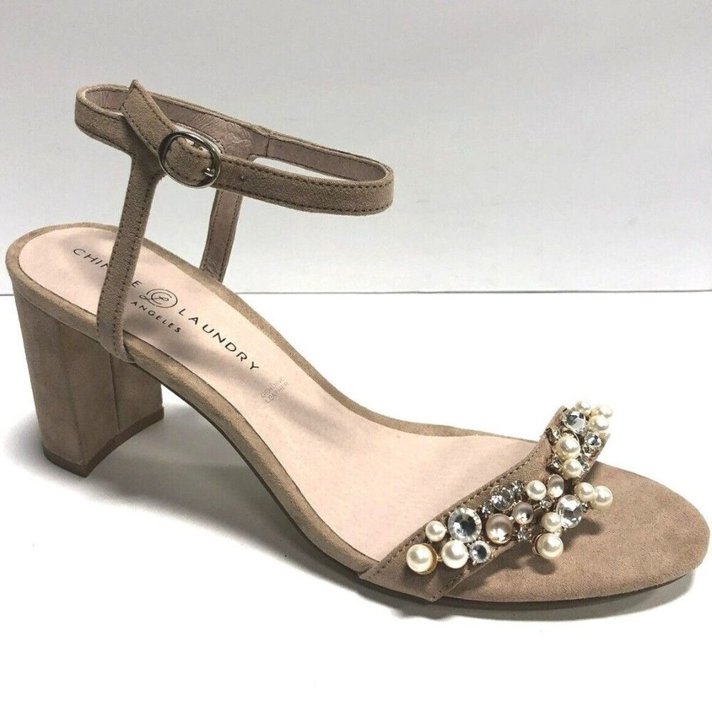 Chinese Laundry Women’s Rosetta, Slingback Block Heel Sandals, Size 9.5M.